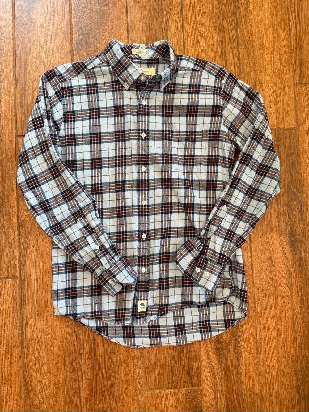 Onward reserve plaid flannel shirt / mens large